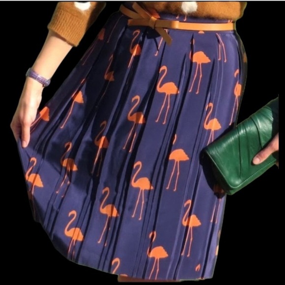 Anthropologie Dresses & Skirts - Anthropologie Charlotte by Charlotte Taylor flamingo skirt size 12